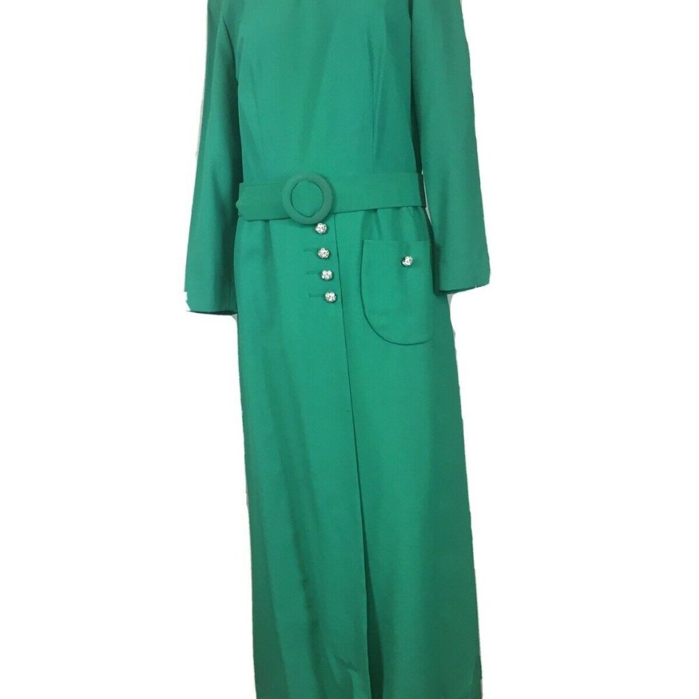 Mary Allen Sz14 Wmns Long Green dress/shorts k093